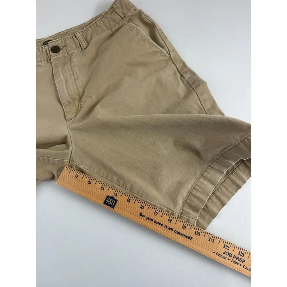 Old Navy Men's Shorts 33 Khaki Tan Broken In Cotton Chino Casual